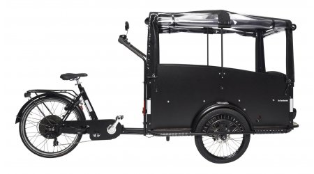 vélobus avec protection pluie sur le coffre (en option) 