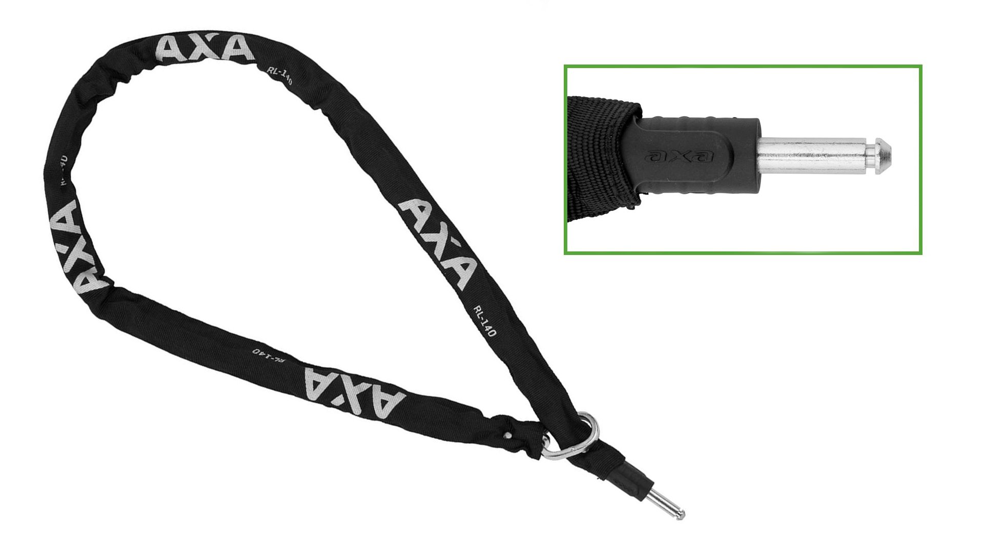 Extension chaîne 100 ou 140 cm pour antivol axa compatible (defender, solid pro plus, victory,..)