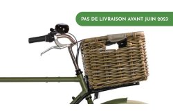 Grande malle en rotin sans couvercle pour vélo