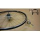 Roue arrière jante alu double noire NN3 sans pneu