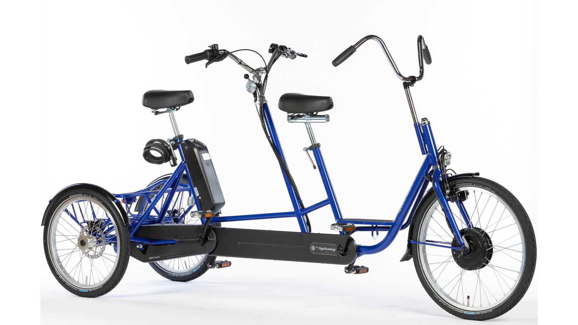 Tandem tricycle avec option assistance électrique