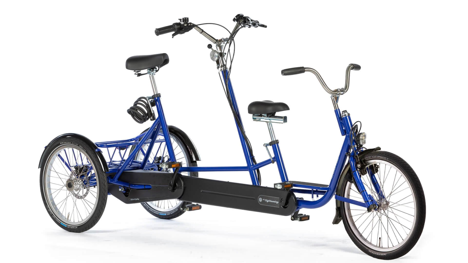 Tandem tricycle avec option assistance électrique