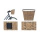 Panier de vélo avant amovible en rotin Basil Breme