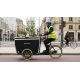 Triporteur électrique Bakfiets Flightcase assistance pédalier Shimano
