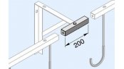 Jonction entre 2 support de vélo mural pour 2 à 8 vélos (si