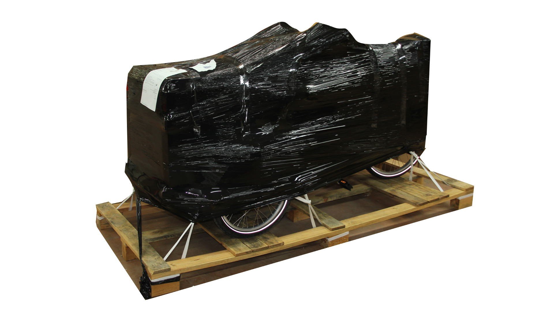 Palette pour expédier un triporteur