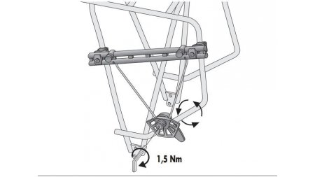 support sacoche amovible porte-bagage electrique