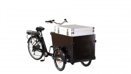 Triporteur Amsterdam Air Pro configuré avec différentes options