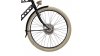 Roue avant avec jante double paroi noire,moyeu dynamo pour frein roller