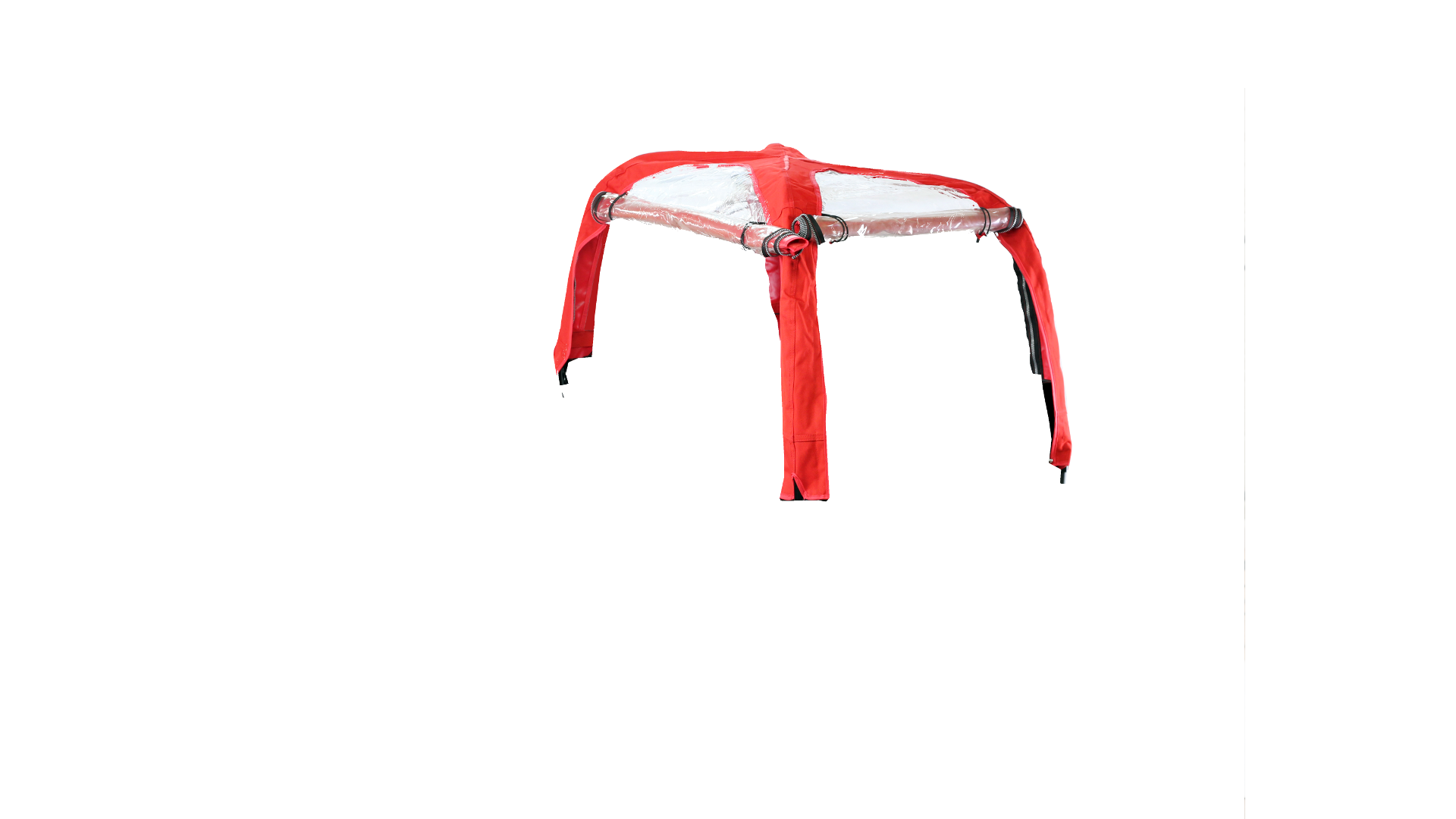 Tente de pluie Rouge pour Triporteur Babboe Big ou Amsterdam Air Smiley