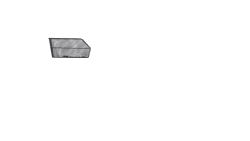 Panier arrière de vélo Cento à fleurs