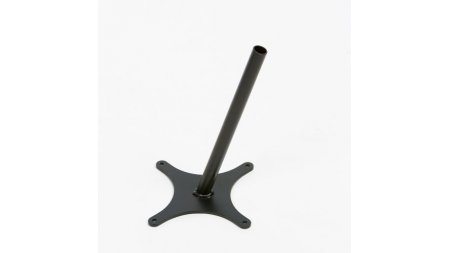 Support à fixer au plancher d'un biporteur Bakfiets.nl pour adapter un siège enfant avant
