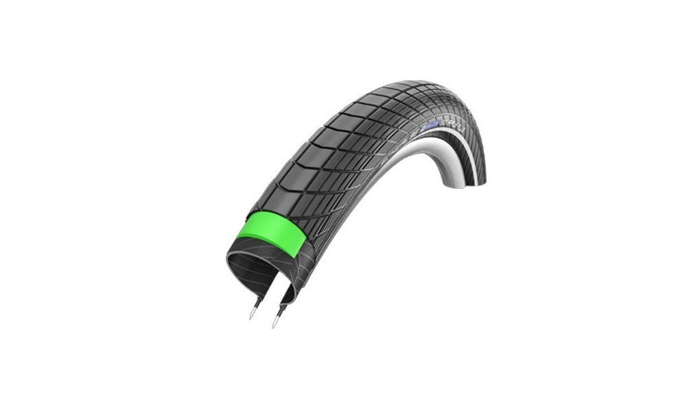 Pneumatiques Noirs Big apple Plus sur biporteur Bakfiets.nl