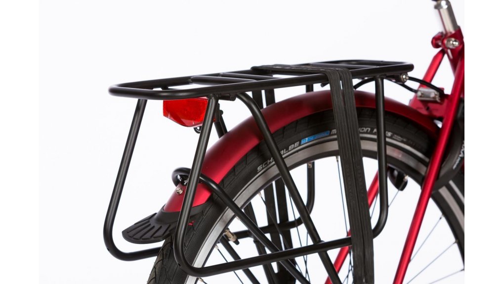 Porte-bagage rallongé Yepp noir brillant (option pour vélo sans porte-bagage)