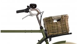 Petite malle en rotin sans couvercle pour vélo