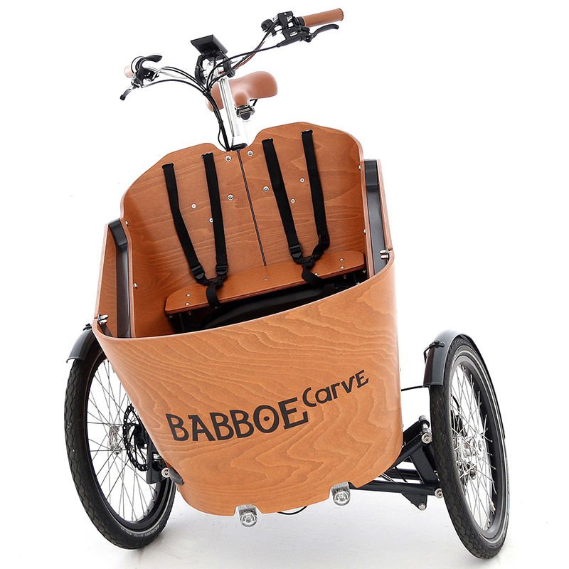 Triporteur pendulaire Babboe Carve Mountain avec moteur pédalier