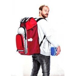 Chariot avec sac isotherme à fixer à un vélo,noir