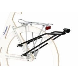 Chariot de course à fixer à un vélo,noir à points blancs