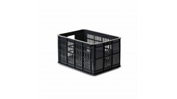 Caisse de vélo pour porte-bagage avant 33L noire
