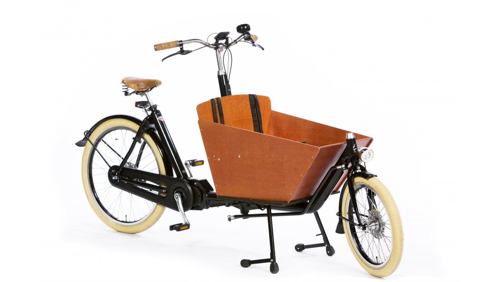 Biporteur électrique court Bakfiets Confort avec assistance pédalier Shimano