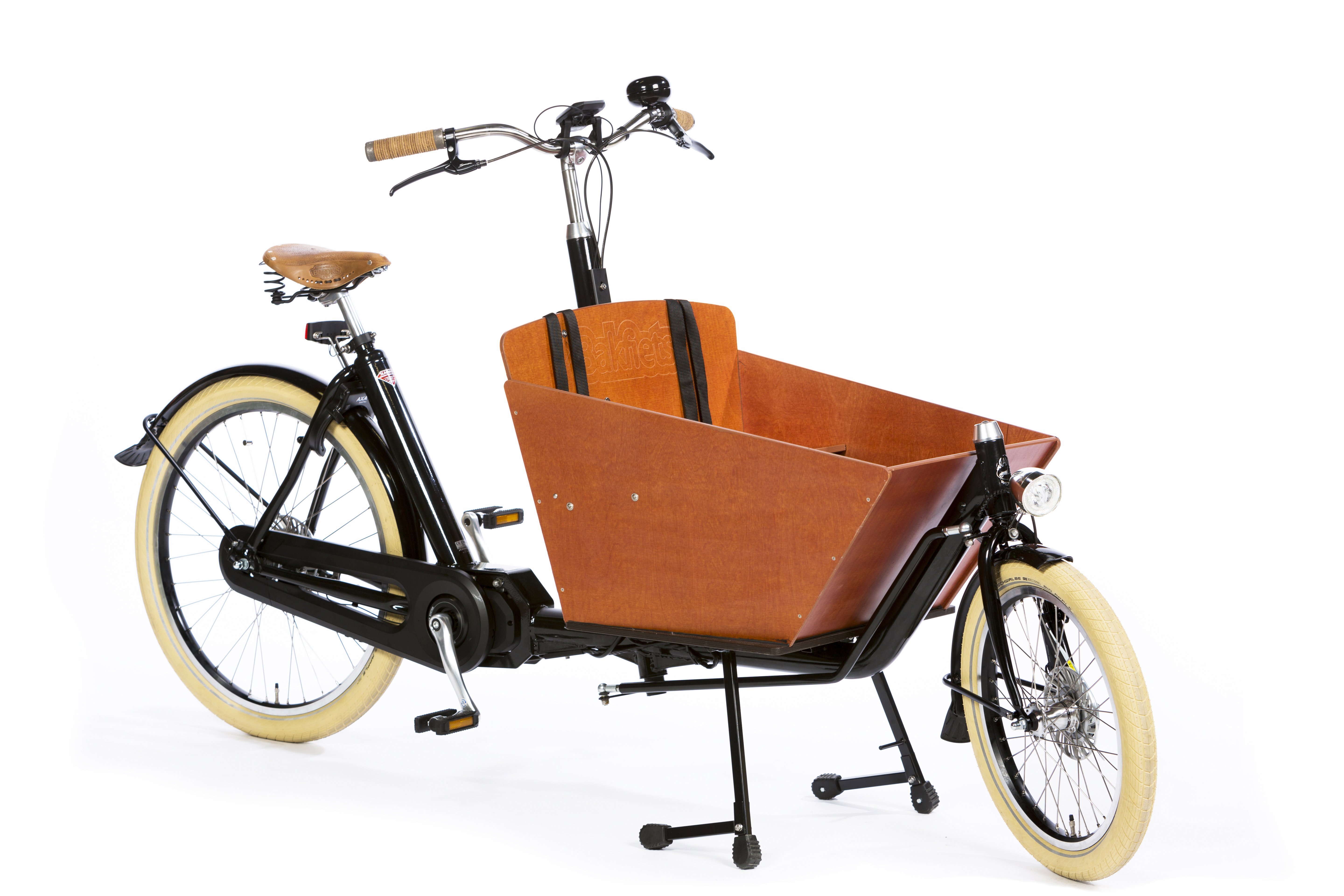 Biporteur long E-Step sur coussin d'air ( Bakfiets.nl )