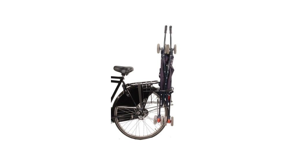 Porte-poussette à fixer au porte-bagage d'un vélo