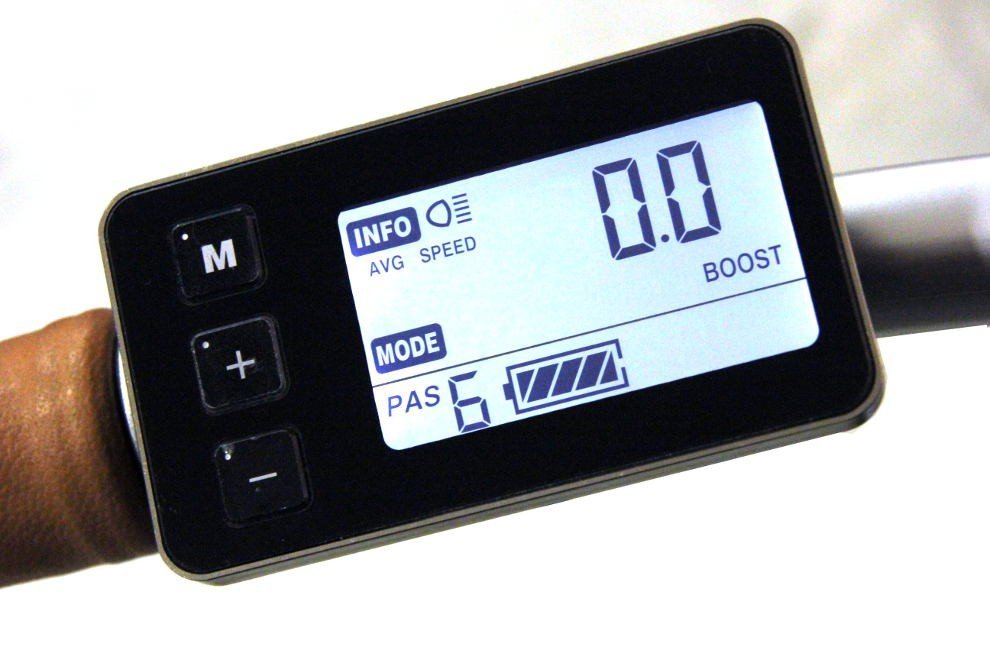Console LCD 6 niveaux, compteur de vitesse