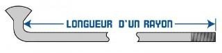 rayon 12G Babboe 12gx224 avec tête de rayon