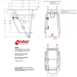 Porte-bagage  Tubus Locc noir 26