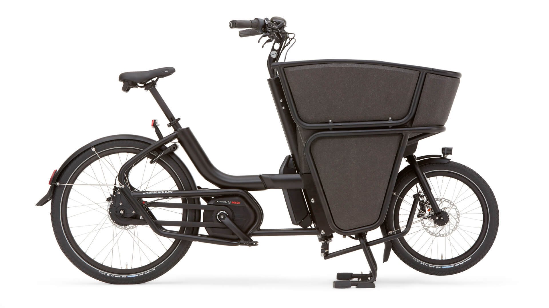 Biporteur électrique Urban Arrow Shorty avec cadre noir