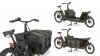 Vues variées du biporteur Urban Arrow Cargo Toploader Duffle Bag L
