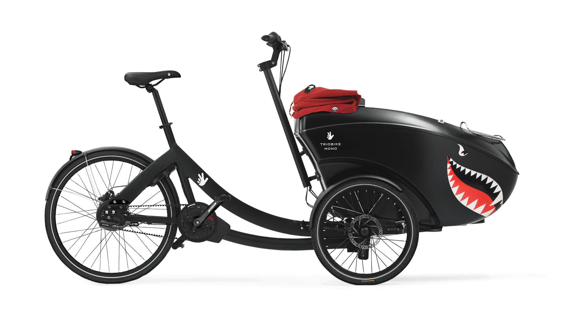 Triporteur électrique Triobike Mono, moteur pédalier