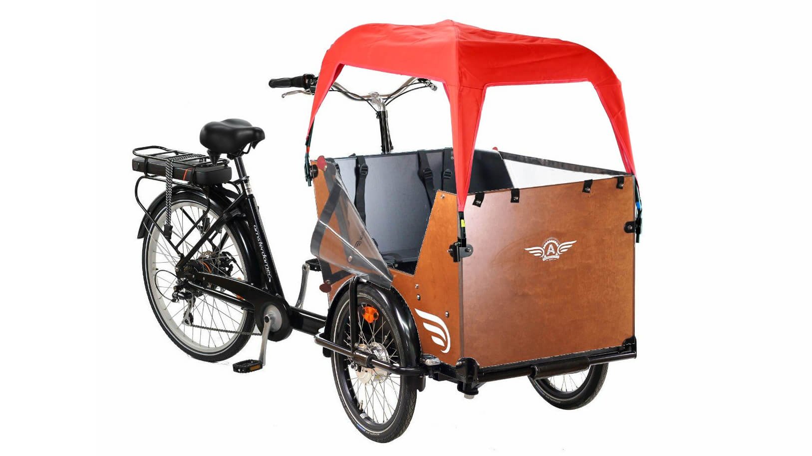 Pare-soleil Triporteur Amsterdam Air Smiley rouge (sans arceau)