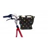 Panier de vélo noir à pois Klickfix