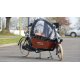 Biporteur électrique Bakfiets Confort STEPS avec capote de pluie noire