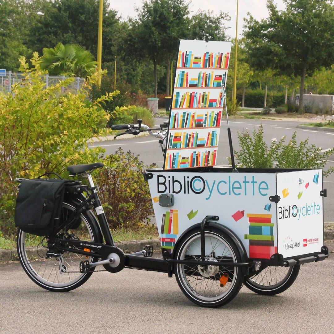 Bibliocyclette personnalisée avec assistance électrique