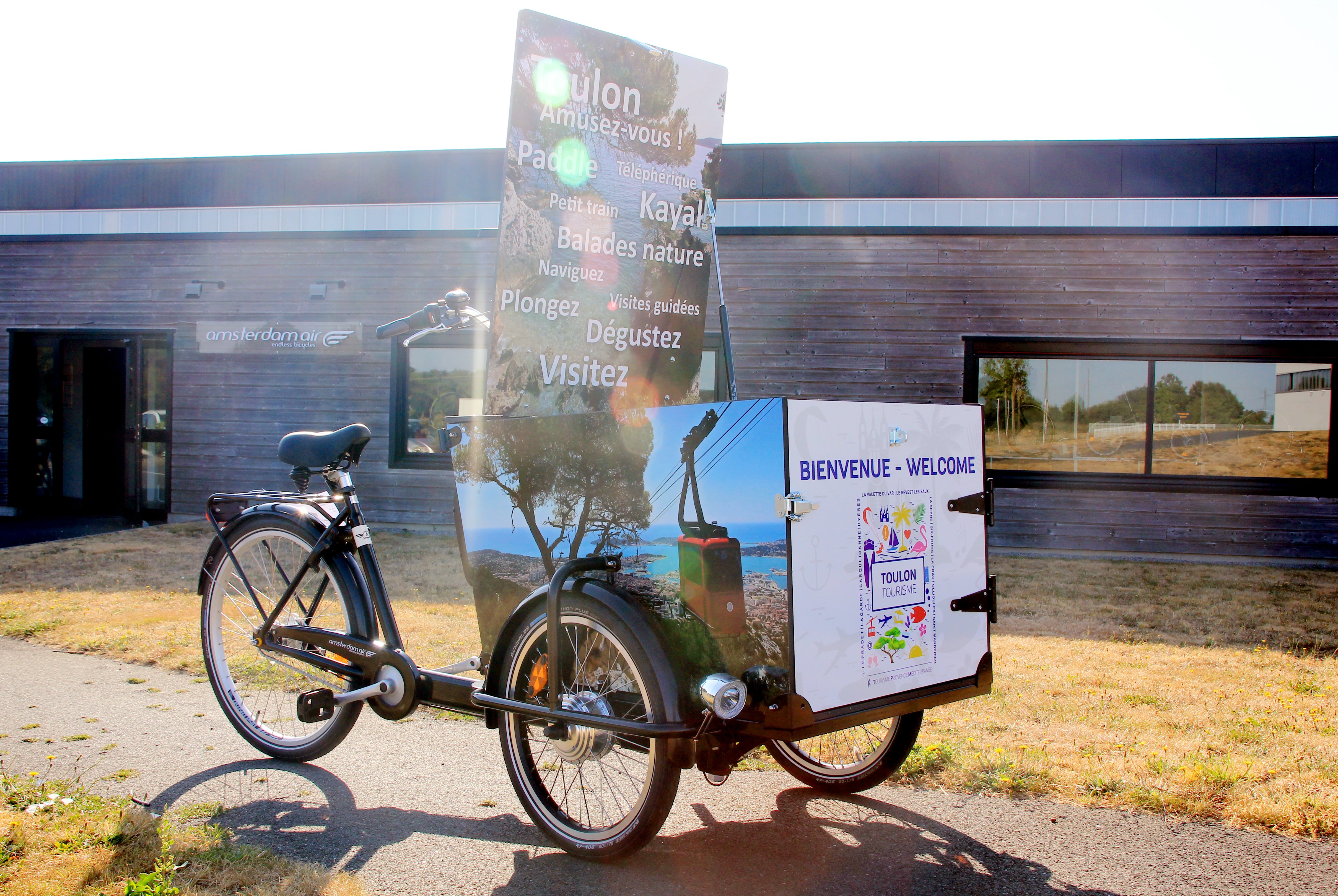 Tourisme Provence Méditerranée - Triporteur Livreur Bimoteur Amsterdam Air Pro.